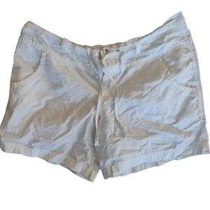 Columbia Women's Sportswear White Shorts with Floral Graphic Detail